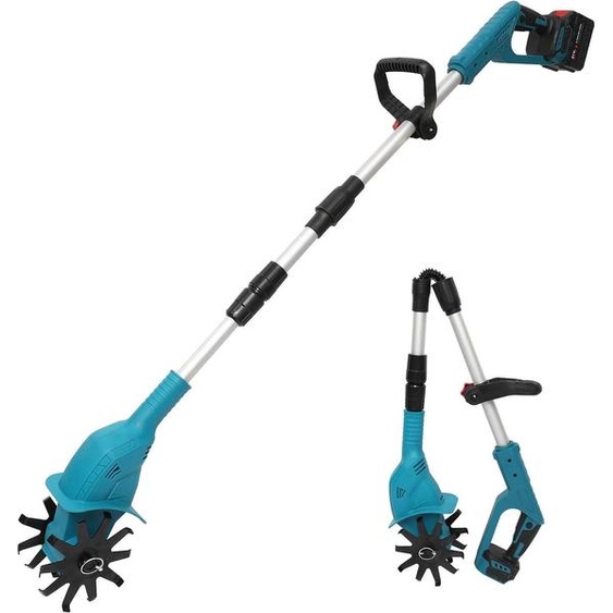 Fraiseuse de jardin, moteur sans balais, capacité de travail du sol en profondeur, pas de batterie