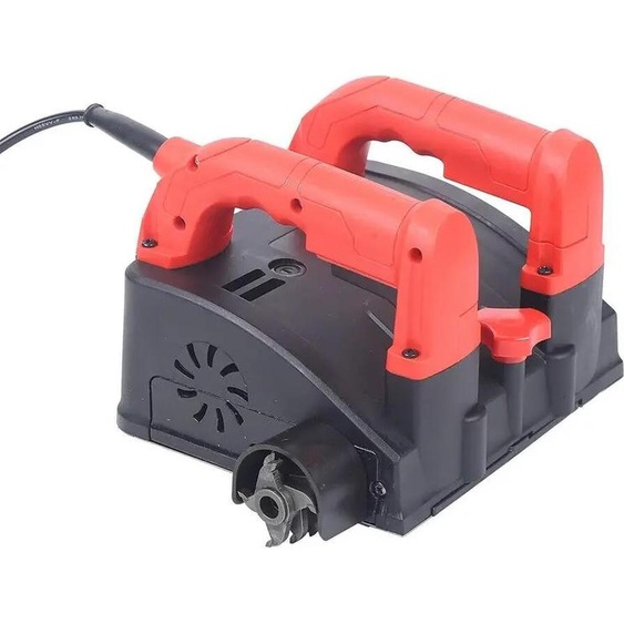 Fraiseuse de rénovation/fraiseuse à béton - Planificateur mural - 220 V - 1680 W - Largeur de fraisage 16 cm - 3000 tr/min - Réglage en hauteur 1-4 mm - 24,5 × 22 × 16,5 cm - Rouge