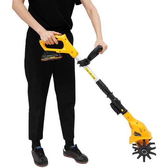 Fraiseuse de sol à batterie, 20V Fraiseuse de sol électrique à conducteur marchant, Fraiseuse de sol sans fil