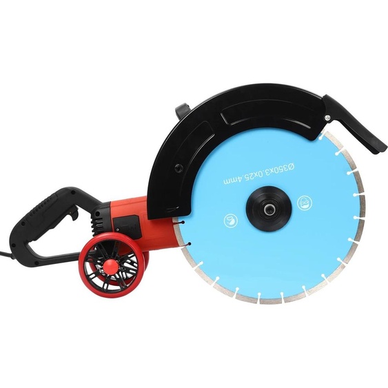 Fraiseuse de sol - monolame - disque 35,6 cm - avance par rouleaux - 4000 W - 3000 tr/min - profondeur de coupe maxi 13,5 cm