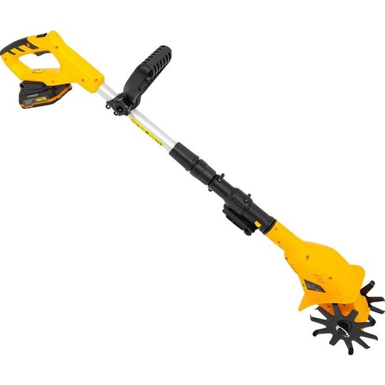 Fraiseuse de sol sur batterie, design portatif, performance efficace, jaune