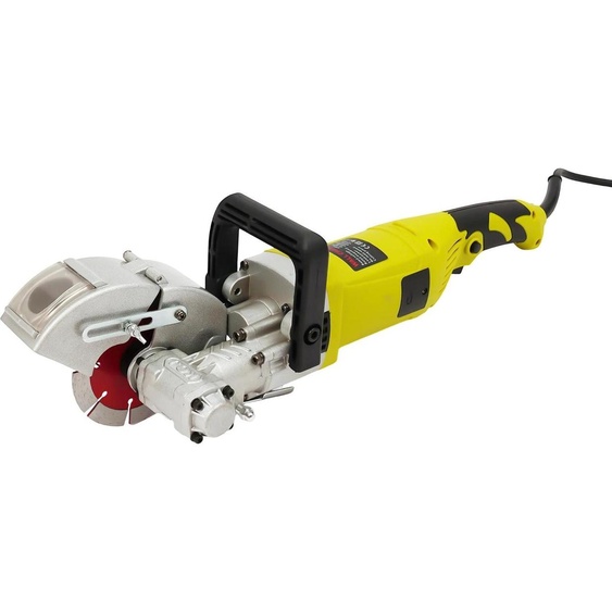 Fraiseuse murale 4000 W - Fraiseuse murale électrique - Pompe à eau - 5 disques diamantés de 12,1 cm - Profondeur de coupe 30 mm pour le béton/marbre - Prise UE 220 V - Noir