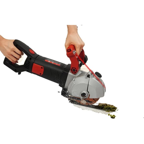 Fraiseuse murale, fonctionnement sans poussière, gestion thermique efficace, rouge