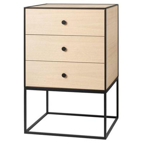 Frame Sideboard - Chêne - avec trois tiroirs - 49 x 42 cm
