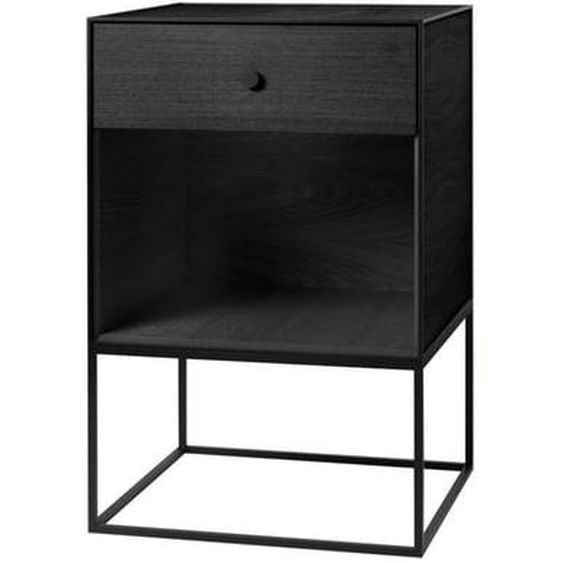 Frame Sideboard - frêne noir - avec un tiroir - 49 x 42 cm