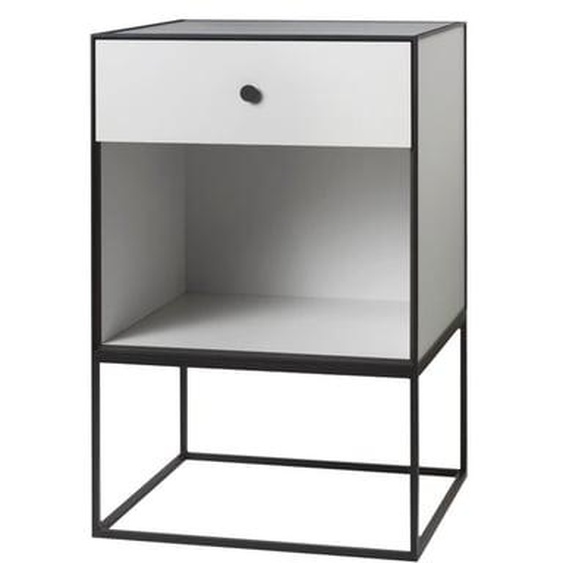 Frame Sideboard - gris clair - avec un tiroir - 49 x 42 cm