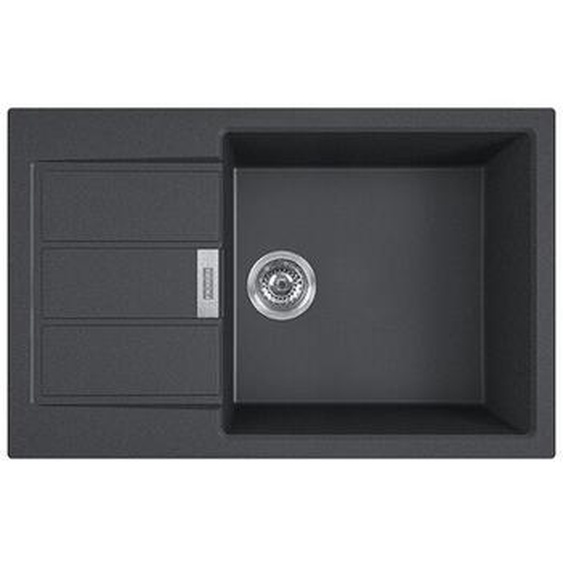Sirius 2.0 - Évier en Tectonique S2D 611-78 xl, 78x50 cm, noir 143.0617.613 - Franke