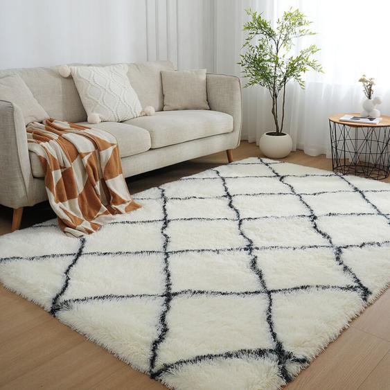 Freosen - Tapis Salon Shaggy 160 x 230 cm Descente de lit Poils Longs Tapis Doux Moelleux pour Salon Chambre Canapé Chambre