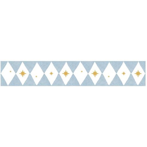 Frise Murale Diamonds With Stars Beige