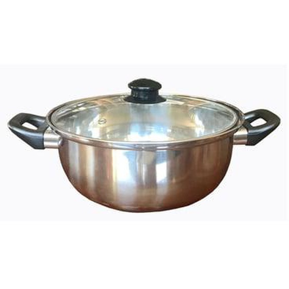 Friteuse  6  avec couvercle verre bouton bakélie - Tous feu et induction