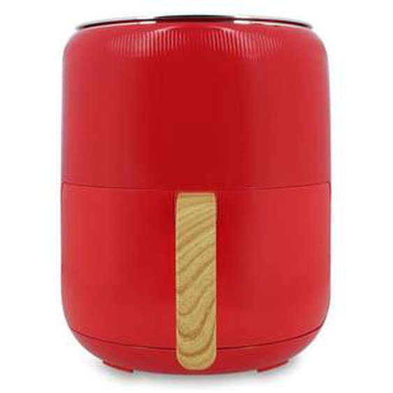 Friteuse a air chaud 4.5l colorama  magenta poignee finition bois