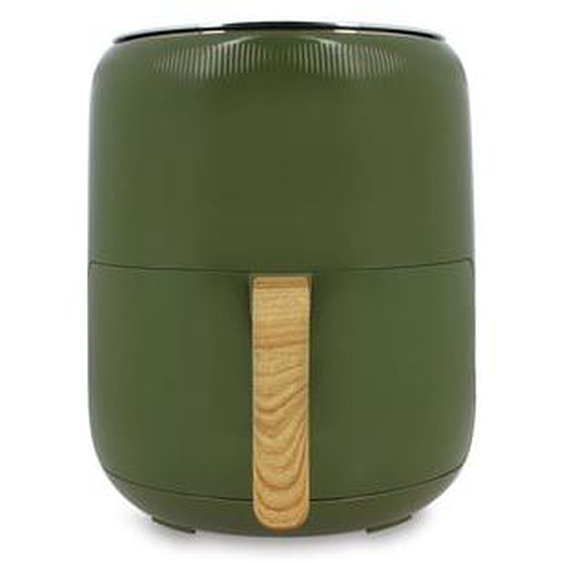 Friteuse a air chaud 4.5l colorama olive avec poignee finition bois
