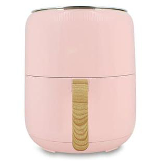 Friteuse a air chaud 4.5l colorama  rose avec poignee finition bois