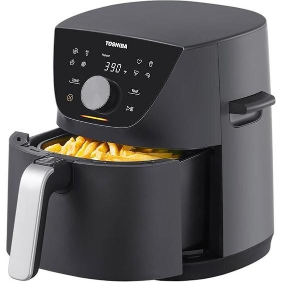 Friteuse sans huile TOSHIBA Air fryer Capacité 5,2L - 8 menus prédéfinis et fonction - 1550W
