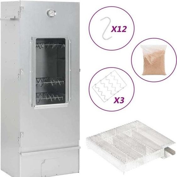 Fumoir avec générateur de fumée froide Acier galvanisé