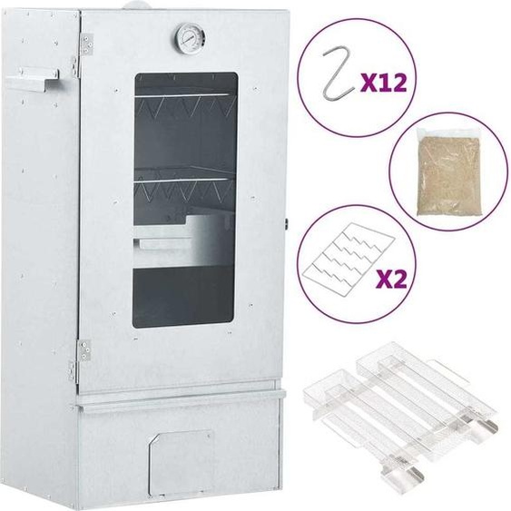 Fumoir avec générateur de fumée froide Acier galvanisé