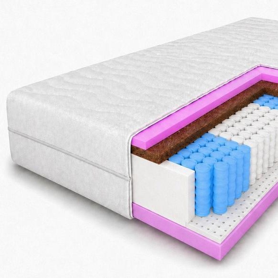 FURNILINE24 Matelas à ressorts ensachés SELSEY, 120x200 cm, hauteur H3/H4, 7 zones, 26 cm