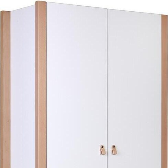 FURNLUX Armoire pour enfants Etude Blanc 96cm / Couleur principale : Blanc / Dimensions : 96 x 179 x 47 cm