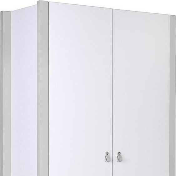 FURNLUX Armoire pour enfants Etude Gris 96cm / Couleur principale : Gris / Dimensions : 96 x 179 x 47 cm