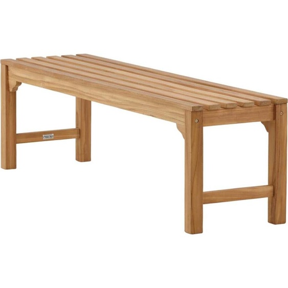 FURNLUX Banc dextérieur Kenia Teak 150cm / Couleur principale : brun / Dimensions : 150 x 40 x 45 cm