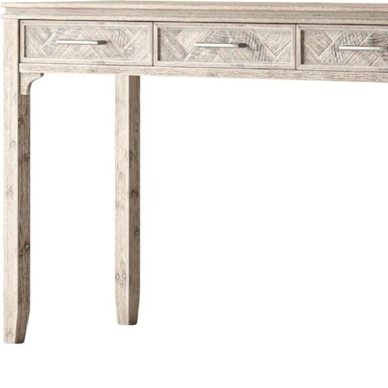 FURNLUX Bureau Avola Beige 122cm / Couleur principale : Beige / Dimensions : 122 x 76 x 46 cm