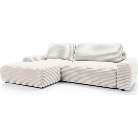 FURNLUX Canapé dangle Cordon Blanc Et Noir 264cm / Couleur principale : Beige / Dimensions : 264 x 85 x 162 cm