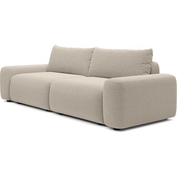 FURNLUX Canapé Loop Crème Blanc Et Noir 257cm / Couleur principale : Beige / Dimensions : 257 x 87 x 105 cm