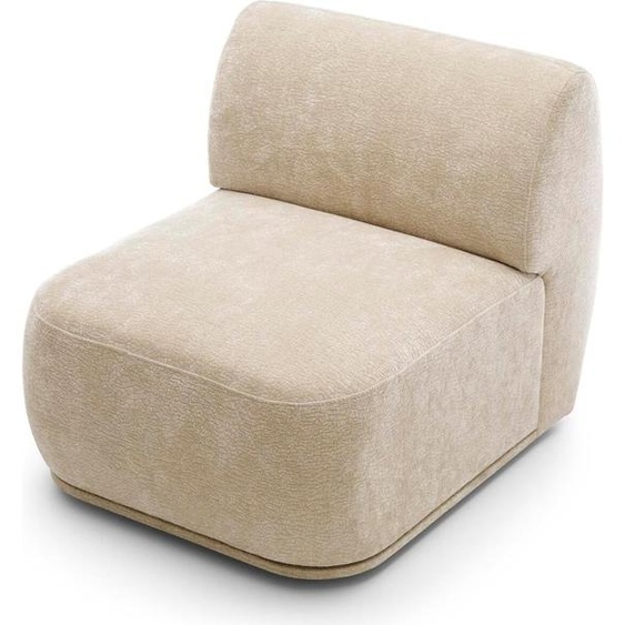 FURNLUX Canapé modulable Nobo Beige 76cm / Couleur principale : Beige / Dimensions : 76 x 75 x 97 cm