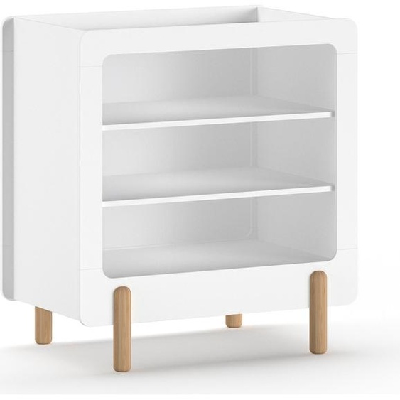 FURNLUX Commode à tiroirs Smile Blanc 88cm / Couleur principale : Blanc / Dimensions : 88 x 57 x 96 cm