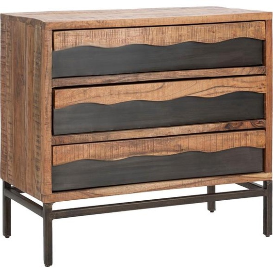 FURNLUX Commode Yellowstone Marron 88cm / Couleur principale : Marron / Dimensions : 88 x 80 x 45 cm