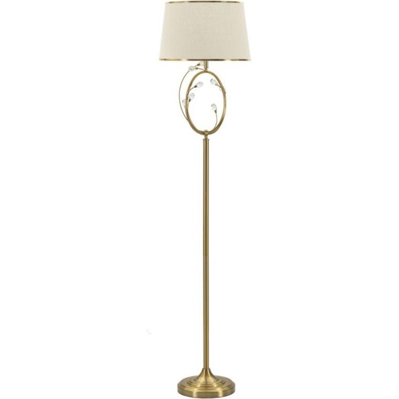 FURNLUX Lampadaire Versailles Blanc 38cm / Couleur principale : Blanc / Dimensions : 38 x 170 x 38 cm