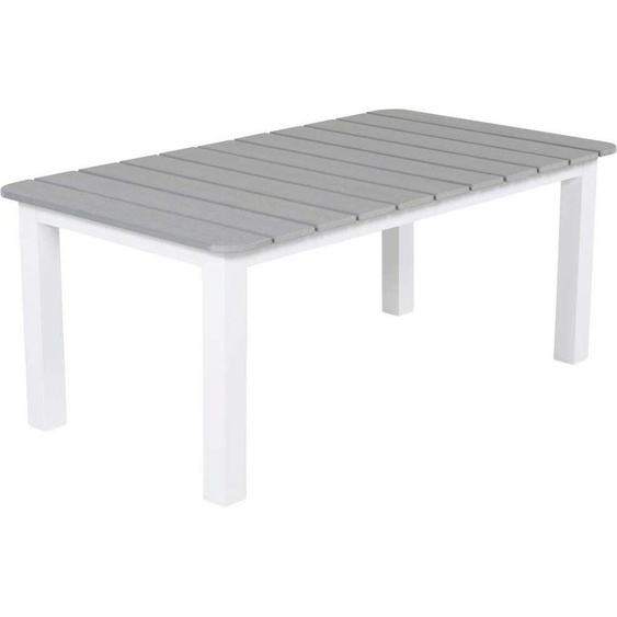 FURNLUX Outdoor Table basse Parma Gris Et Blanc 60cm / Couleur principale : Gris / Dimensions : 60 x 110 x 47 cm