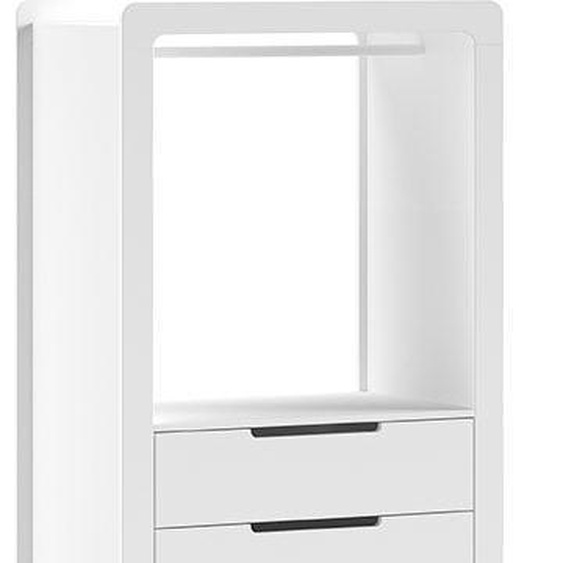 FURNLUX Portemanteau pour enfants Smile Blanc 88cm / Couleur principale : Blanc / Dimensions : 88 x 57 x 180 cm