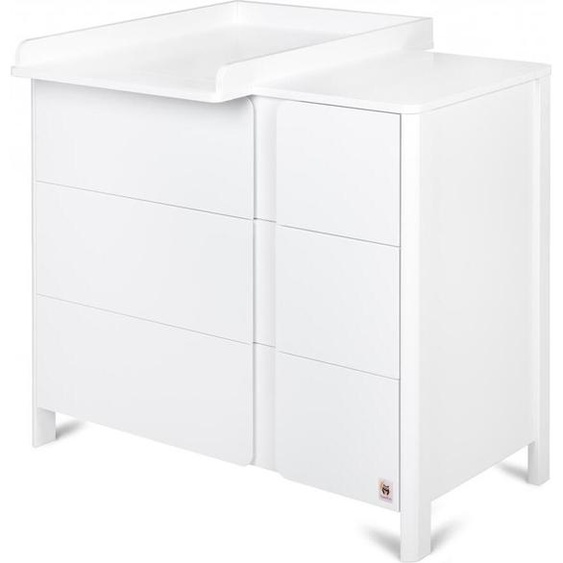 FURNLUX Table à langer Classic Blanc 105cm / Couleur principale : Blanc / Dimensions : 105 x 91 x 54 cm