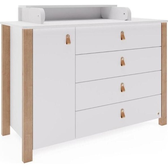 FURNLUX Table à langer Etude Blanc 50cm / Couleur principale : Blanc / Dimensions : 50 x 86 x 120 cm