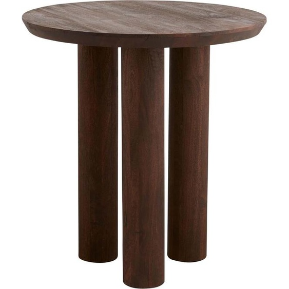 FURNLUX Table à manger Helin Marron 70cm / Couleur principale : Marron / Dimensions : 70 x 70 x 75 cm