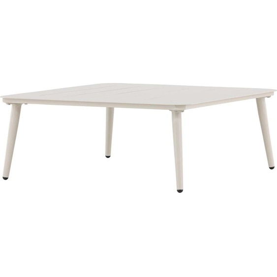 FURNLUX Table basse dextérieur Lina Beige 90cm / Couleur principale : Beige / Dimensions : 90 x 90 x 34 cm