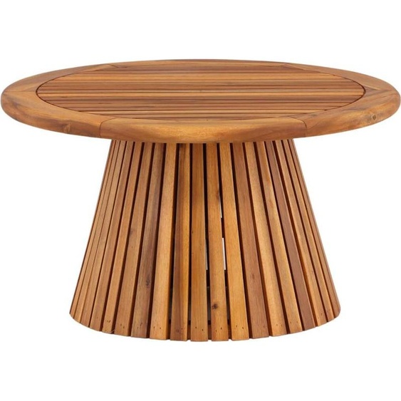 FURNLUX Table basse dextérieur Lumpur Acacia 70cm / Couleur principale : Marron / Dimensions : 70 x 70 x 40 cm
