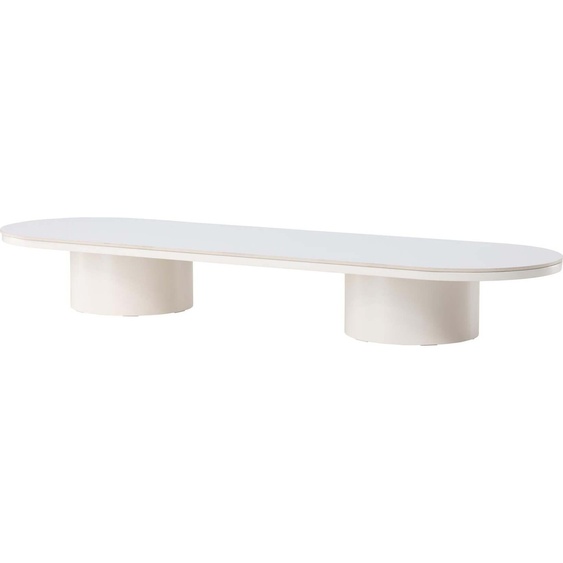 FURNLUX Table basse Narvik Beige Und Grey 60cm / Hauptfarbe : Beige / Dimensions : 60 x 190 x 25 cm