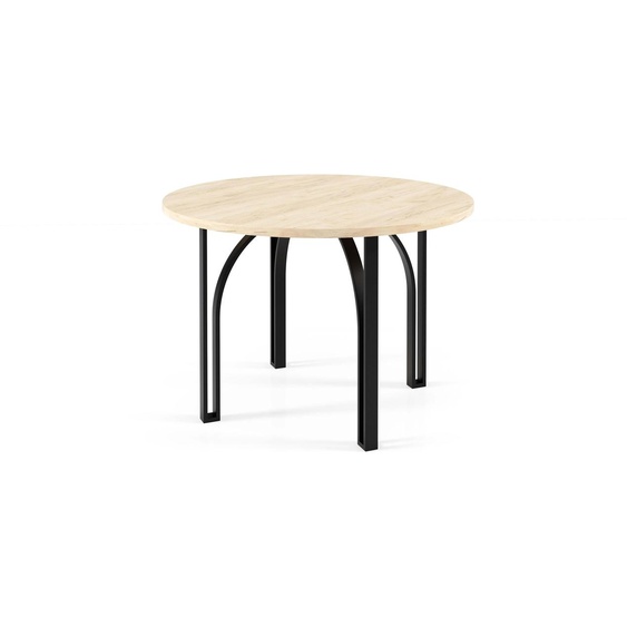 FURNLUX Table basse Nastro Marron 75cm / Couleur principale : Beige / Dimensions : 75 x 47 x 75 cm