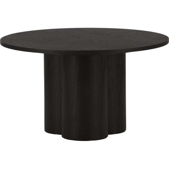 FURNLUX Table basse Olivia Noir 80cm / Couleur principale : Noir / Dimensions : 80 x 80 x 45 cm