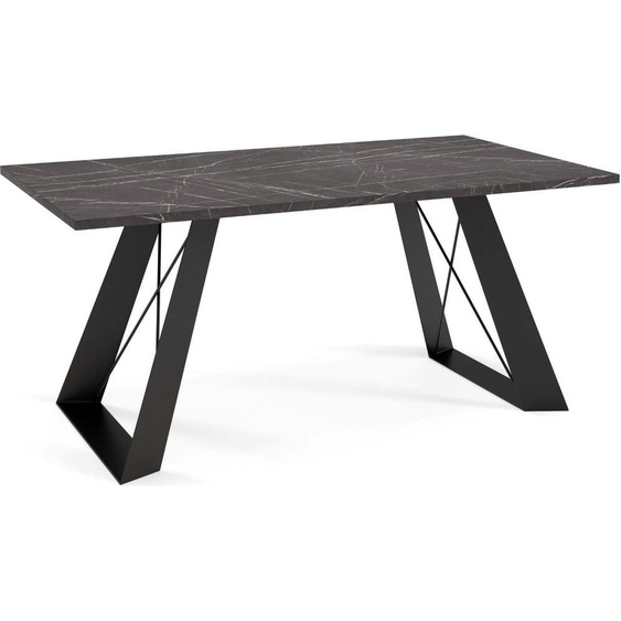 FURNLUX Table basse Satis Noir 60cm / Couleur principale : Noir / Dimensions : 60 x 50 x 120 cm