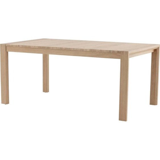 FURNLUX Table à manger Slider Oak 95cm / Hauptfarbe : Beige / Dimensions : 95 x 170 x 75 cm