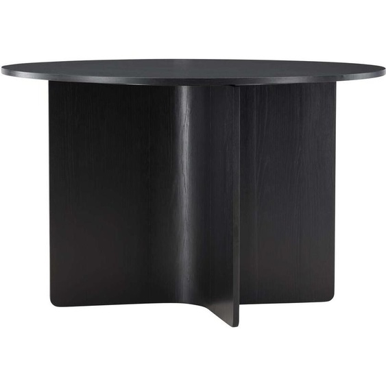 FURNLUX Table de salle à manger Tyreso Noir 120cm / Couleur principale : Noir / Dimensions : 120 x 120 x 76 cm