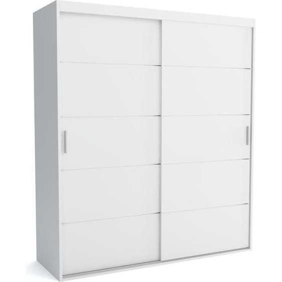 FURNLUX Tapis de vestiaire A Blanc 110cm / Couleur principale : Blanc / Dimensions : 110 x 60 x 205 cm