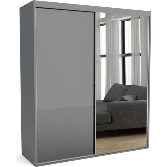 FURNLUX Tapis de vestiaire A Gris 110cm / Couleur principale : Gris / Dimensions : 110 x 60 x 205 cm