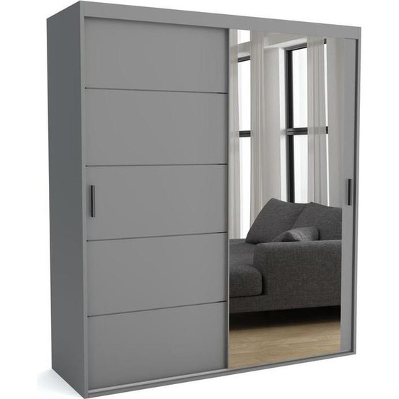 FURNLUX Tapis de vestiaire A Gris 150cm / Couleur principale : Gris / Dimensions : 150 x 60 x 205 cm