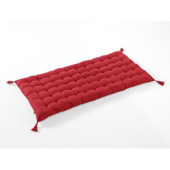 Futon dextérieur 60x120 cm déperlant et anti-UV KALA - LEFFET PAPILLON - Cerise