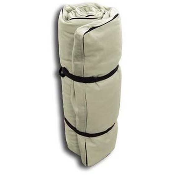 Futon Portable Blanc Écru, 200x140x4 cm