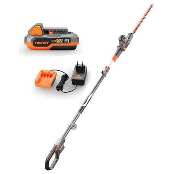Taille haie telescopique batterie Fuxtec FX-E1HH20 - 20V lame 25cm - Set batterie 2Ah et chargeur 1A